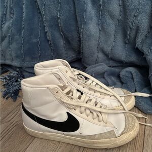 Nike Womens White High-Top Blazers